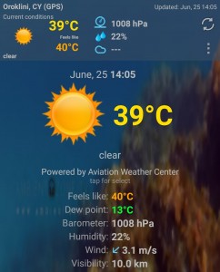 Heat wave Cyprus June 2019